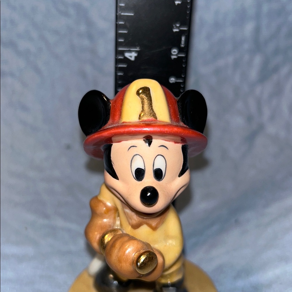 Disney Mickey Mouse Porcelain fireman ceramic figurine - Picture 10 of 11